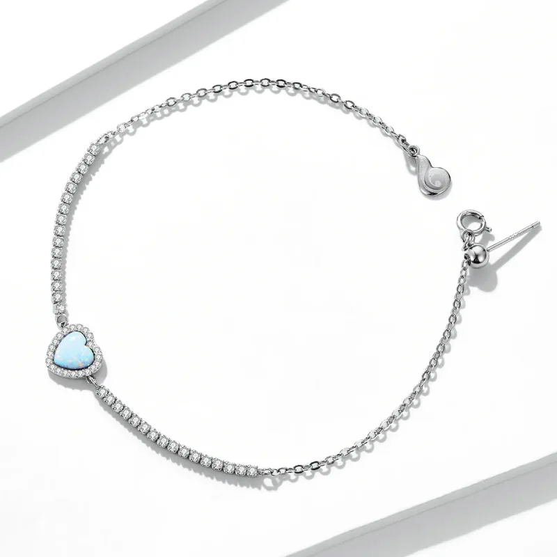 (imagine pentru) Brățară Opal Love în stilul Pandora - BSB086 - Vizualizare 2
