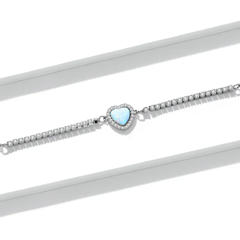 (imagine pentru) Brățară Opal Love în stilul Pandora - BSB086 - Vizualizare 4