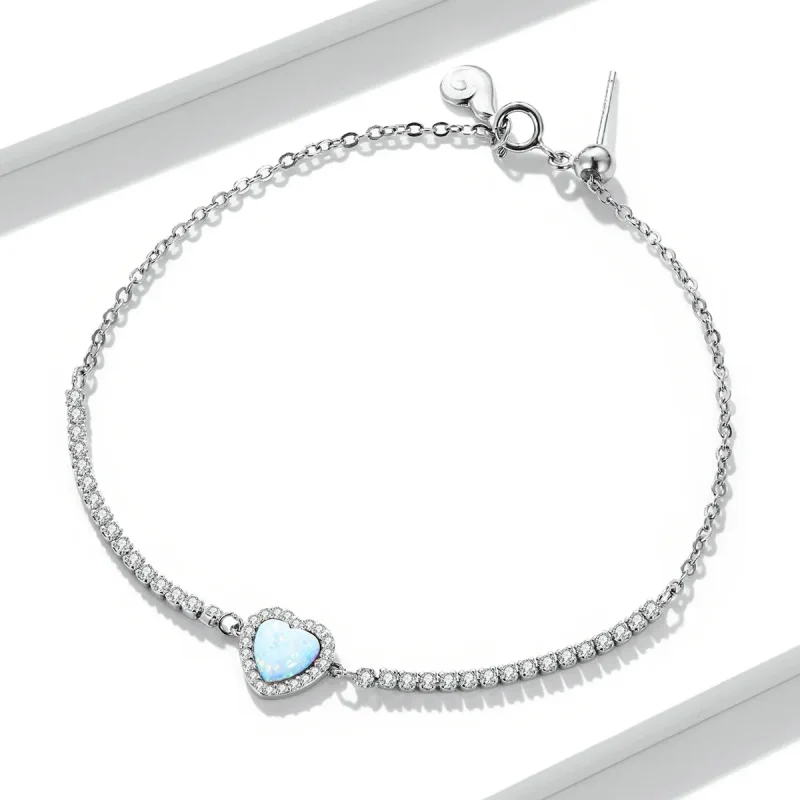 (imagine pentru) Brățară Opal Love în stilul Pandora - BSB086 - Vizualizare 5