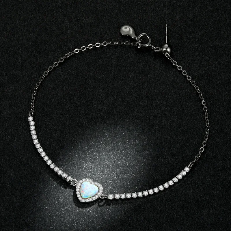 (imagine pentru) Brățară Opal Love în stilul Pandora - BSB086 - Vizualizare 6