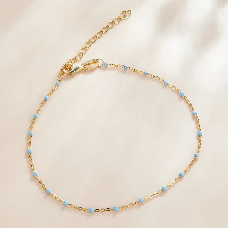 (imagine pentru) Brățară Tip Pandora cu Bohmian placat cu aur de 14 k - SCB212 - Vizualizare 3