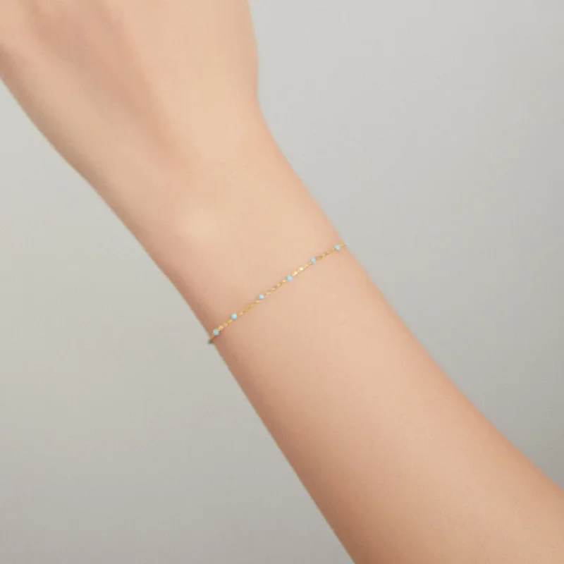 (imagine pentru) Brățară Tip Pandora cu Bohmian placat cu aur de 14 k - SCB212 - Vizualizare 7
