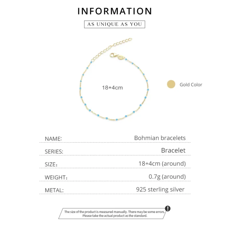 (imagine pentru) Brățară Tip Pandora cu Bohmian placat cu aur de 14 k - SCB212 - Vizualizare 8