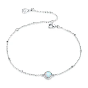 (imagine pentru) Brățară Tip Pandora cu Minunat Opal din argint - BSB054