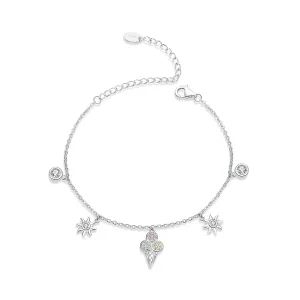 (imagine pentru) Brățară Tip Pandora Cute Inghetata din argint - SCB139