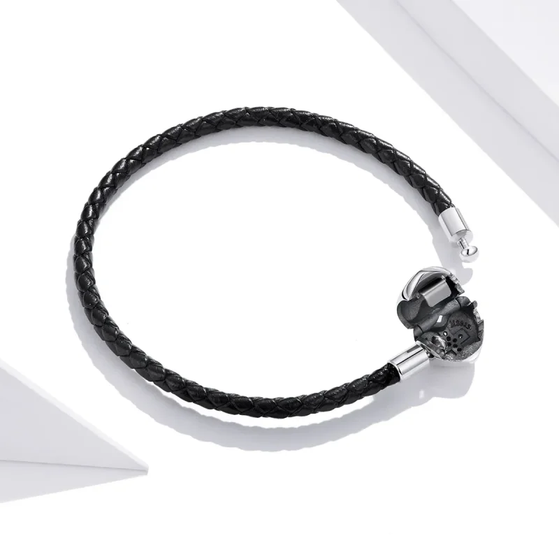 (imagine pentru) Brățară Tip Pandora din Piele Crucea modernă - SCB205 - Vizualizare 4