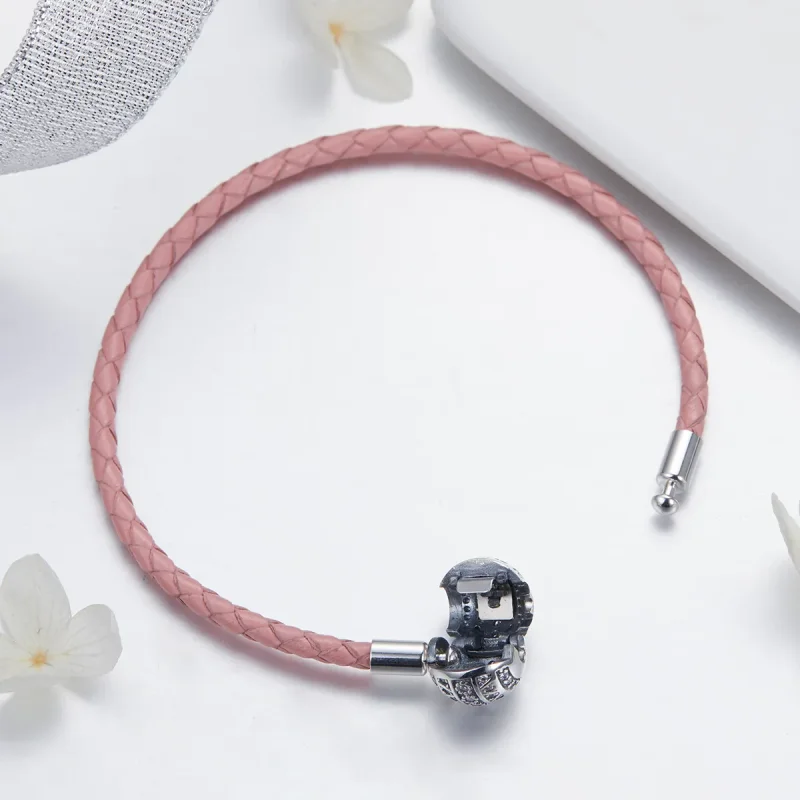 (imagine pentru) Brățară Tip Pandora din Piele Emoție de fată - SCB114 - Vizualizare 4