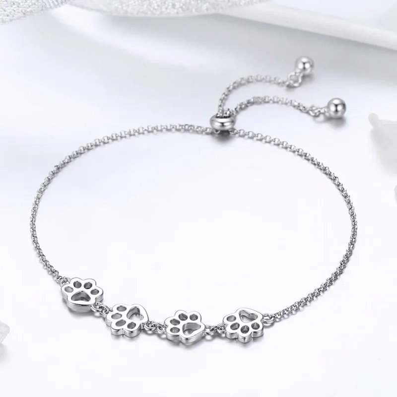 (imagine pentru) Brățară Tip Pandora Drăguț Pet Claw Marks din argint - SCB096 - Vizualizare 6