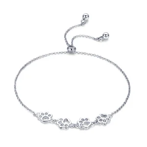(imagine pentru) Brățară Tip Pandora Drăguț Pet Claw Marks din argint - SCB096