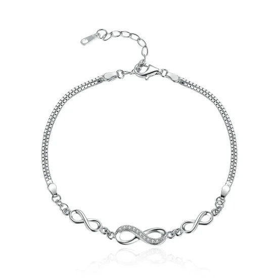 (imagine pentru) Brățară Tip Pandora Eleganță fără sfârșit din argint - SCB037