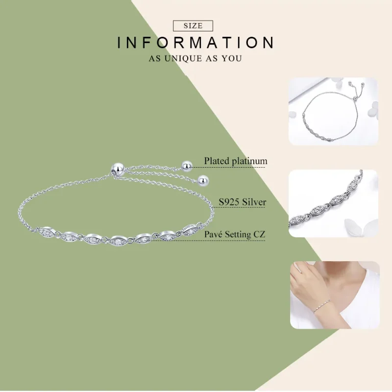 (imagine pentru) Brățară Tip Pandora Frumusețea simplității din argint - SCB086 - Vizualizare 5