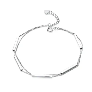 (imagine pentru) Brățară Tip Pandora Geometrie din argint - SCB170