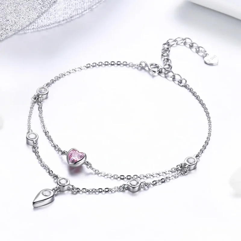 (imagine pentru) Brățară Tip Pandora Inima dulce din argint - SCB090 - Vizualizare 6