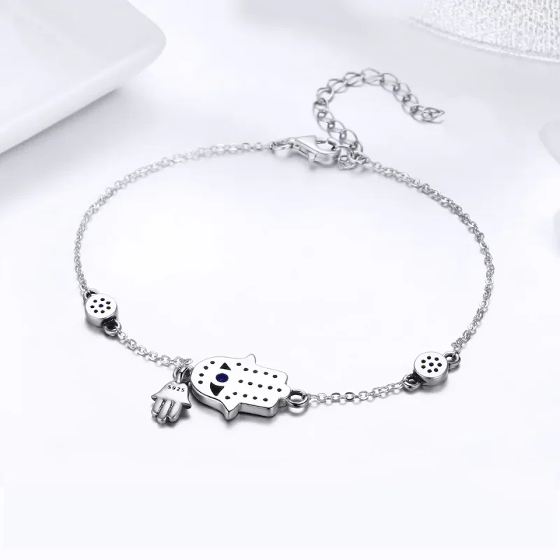 (imagine pentru) Brățară Tip Pandora Mâna Fatimei din argint - SCB079 - Vizualizare 4