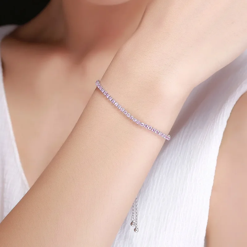 (imagine pentru) Brățară Tip Pandora Însoțire elegantă din argint - SCB045 - Vizualizare 2