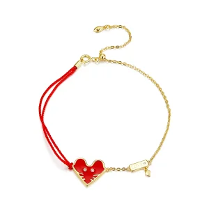 (imagine pentru) Brățară Tip Pandora Șoricel chinezesc placat cu aur de 14 k - SCB174