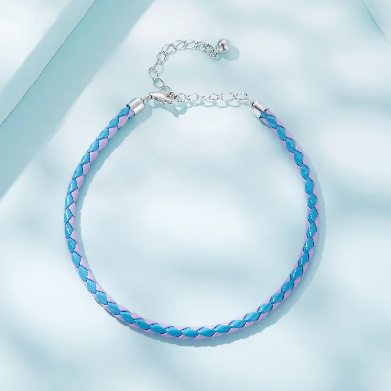 (imagine pentru) Brățară simplă din piele de stil Pandora - SCB243-CF - Vizualizare 4