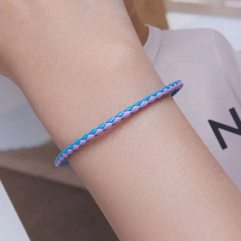 (imagine pentru) Brățară simplă din piele de stil Pandora - SCB243-CF - Vizualizare 5