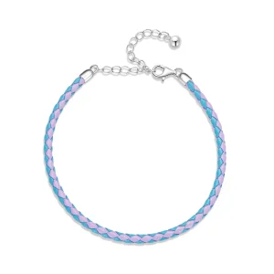 (imagine pentru) Brățară simplă din piele de stil Pandora - SCB243-CF