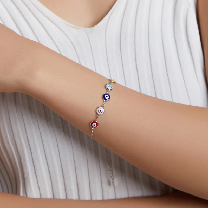 (imagine pentru) Bratara cu ochi protector de stil Pandora - SCB218 - Vizualizare 5