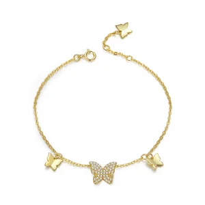 (imagine pentru) Pandora Style Butterfly Effect Bracelet - BSB064