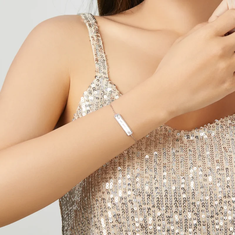 (imagine pentru) Pandora Style Life well spent is long Bracelet - BSB039 - Vizualizare 7