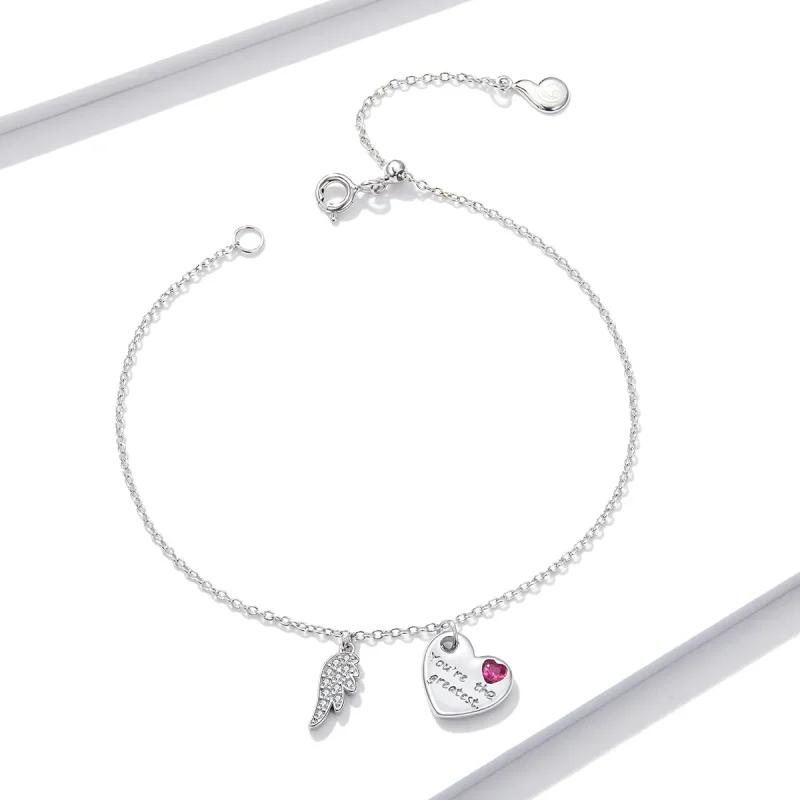 (imagine pentru) Pandora Style Love Letter Bracelet - BSB052 - Vizualizare 3