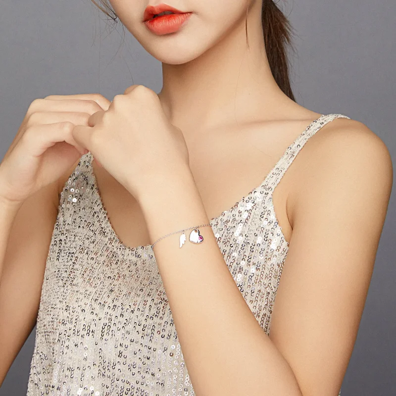 (imagine pentru) Pandora Style Love Letter Bracelet - BSB052 - Vizualizare 6