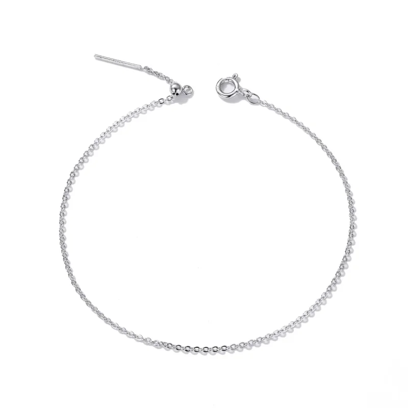 (imagine pentru) Pandora Style Simple Bead Chain Bracelet - BSB061 - Vizualizare 2