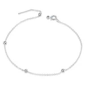 (imagine pentru) Pandora Style Simple Bead Chain Bracelet - BSB061