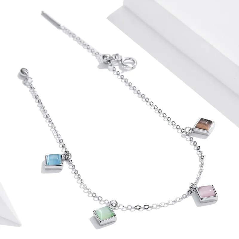 (imagine pentru) Pandora Style Simple Geometry Bracelet - SCB224 - Vizualizare 3
