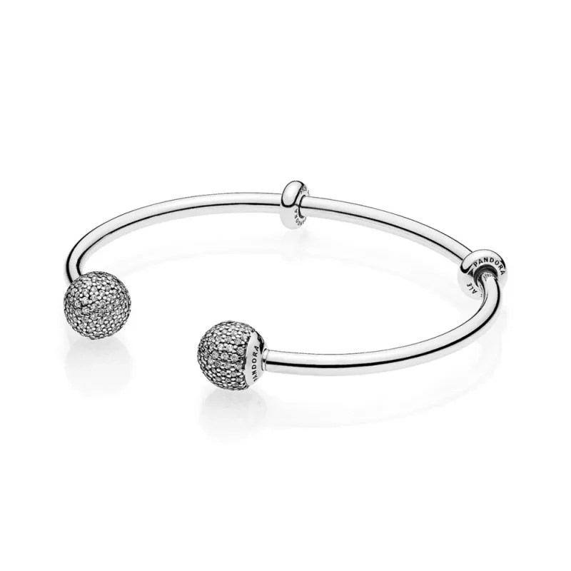 (imagine pentru) Brăţară fixă bangle deschisă, din argint 925 - 596438CZ - Brăţăr