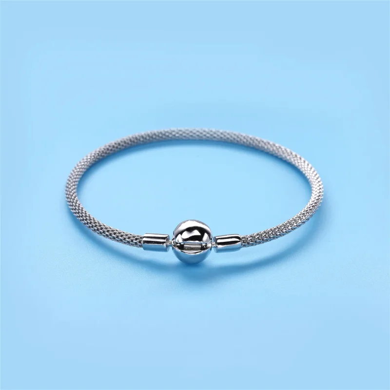 (imagine pentru) Brăţară Moments cu bucle din metal împletit - 596543 - Brăţări P - Vizualizare 3