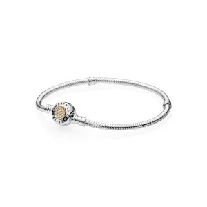 (imagine pentru) Brăţară Moments din Argint & Aur, Semnătură PANDORA - 590741CZ -