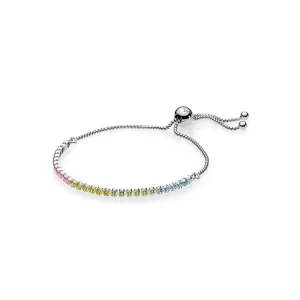 (imagine pentru) Brățară strălucitoare multicoloră cu șnur - 590524PCZMX - Brăţăr
