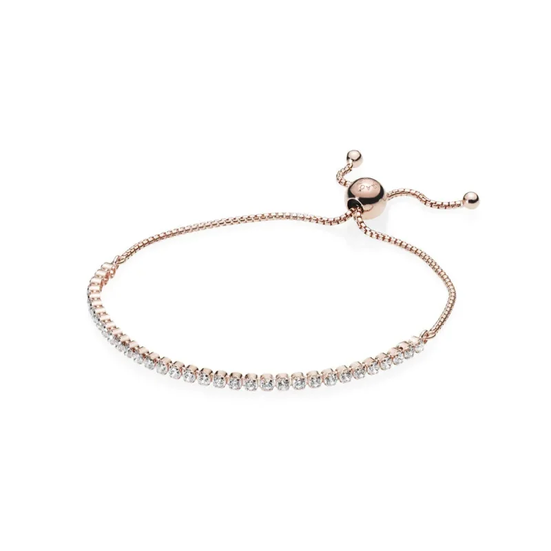 (imagine pentru) Brățară PANDORA Rose cu șnur - 580524CZ - Brăţări PANDORA