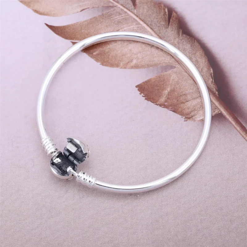 (imagine pentru) Bow silver bangle with clear cubic zirconia - 590724CZ - Brăţări - Vizualizare 2