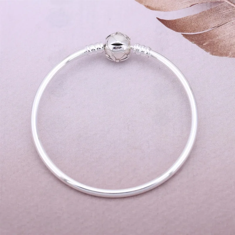 (imagine pentru) Bow silver bangle with clear cubic zirconia - 590724CZ - Brăţări - Vizualizare 4