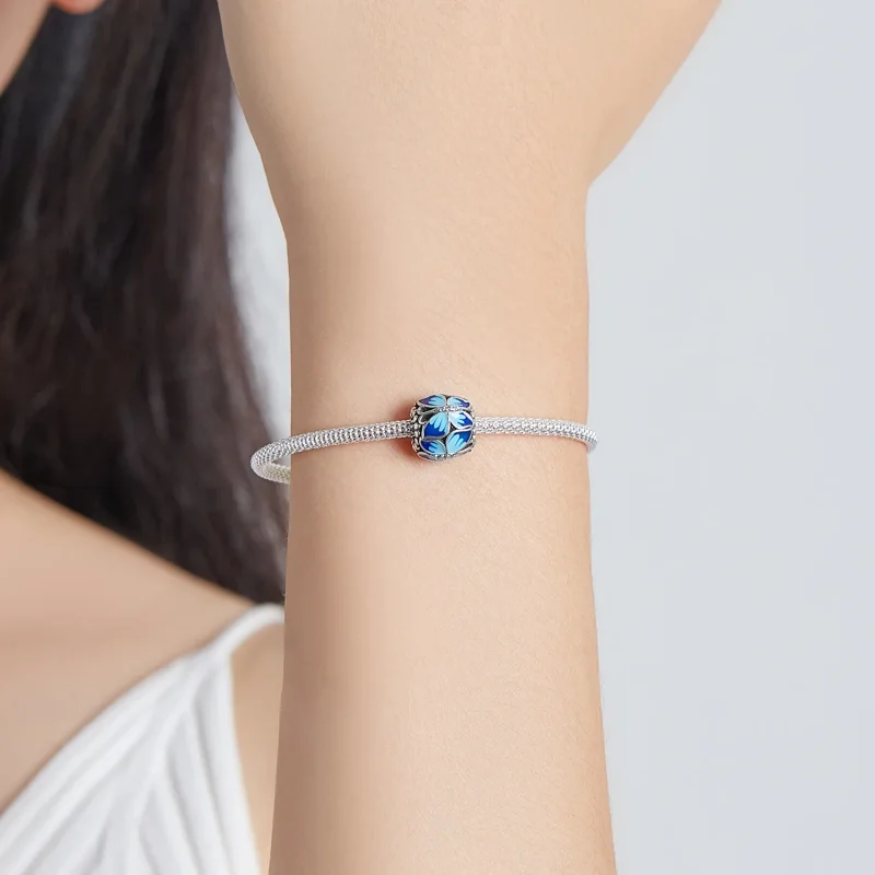 (imagine pentru) Amuletă retro în stil Pandora cu fluture - SCC1977 - Vizualizare 5