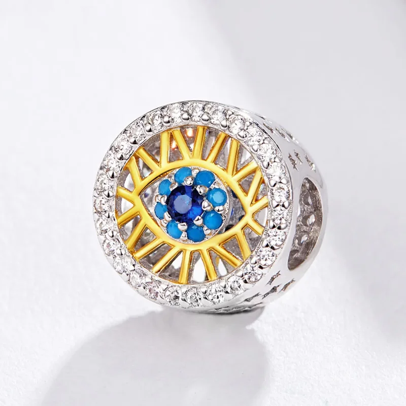 (imagine pentru) Amuletul stil Pandora cu ochi norocos - BSC080 - Vizualizare 2