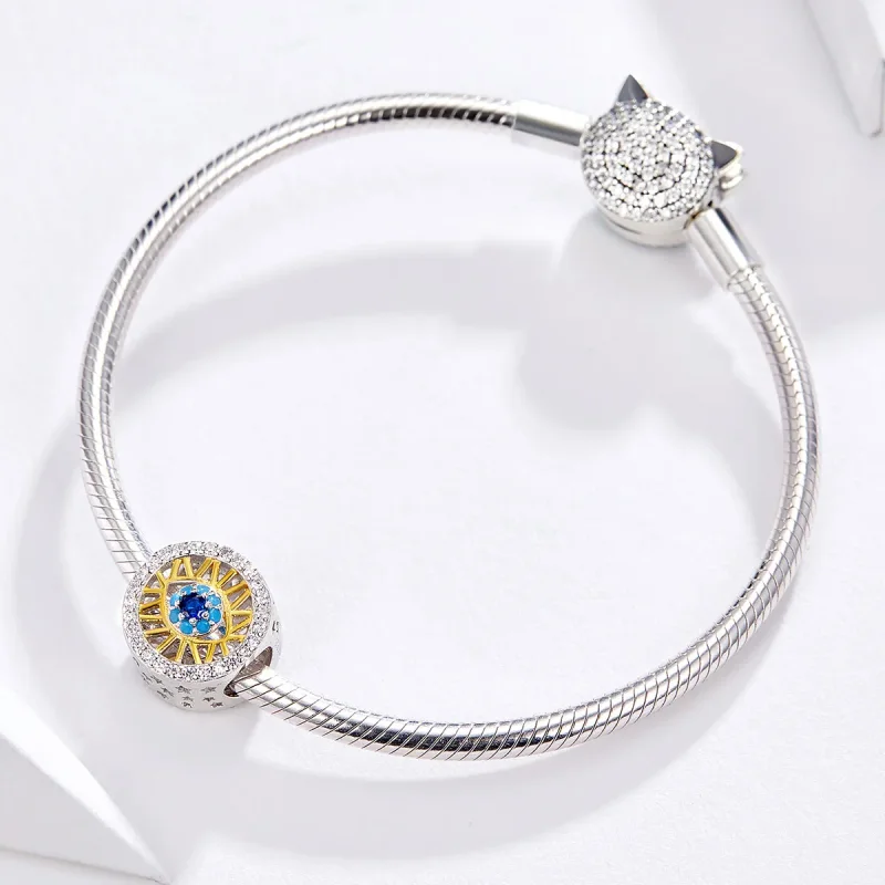 (imagine pentru) Amuletul stil Pandora cu ochi norocos - BSC080 - Vizualizare 3