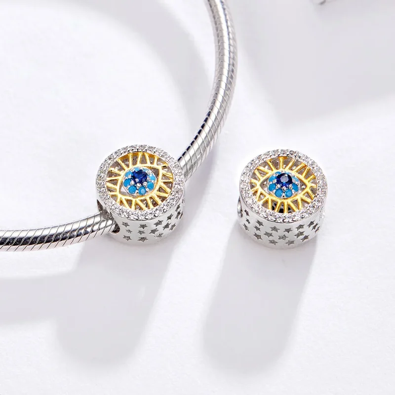 (imagine pentru) Amuletul stil Pandora cu ochi norocos - BSC080 - Vizualizare 4