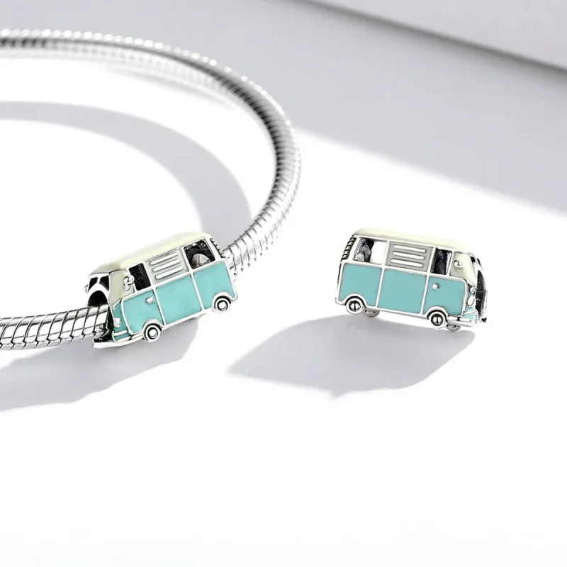 (imagine pentru) Bijuteria Pandora Style Mini Bus Charm - SCC1972 - Vizualizare 4