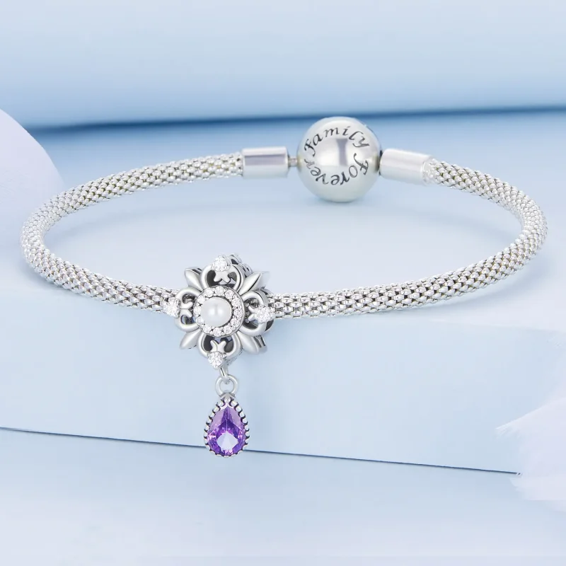 (imagine pentru) Breloc de iris în stil Pandora - BSC674 - Vizualizare 3