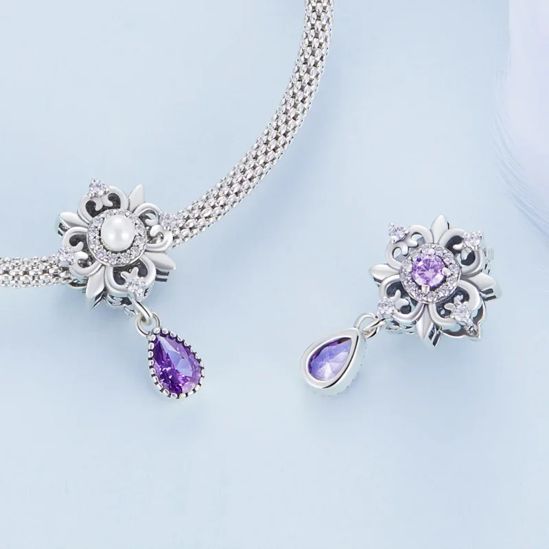 (imagine pentru) Breloc de iris în stil Pandora - BSC674 - Vizualizare 4