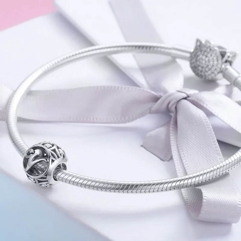 (imagine pentru) Breloc Pandora Style Letter-V - SCC738-V - Vizualizare 4