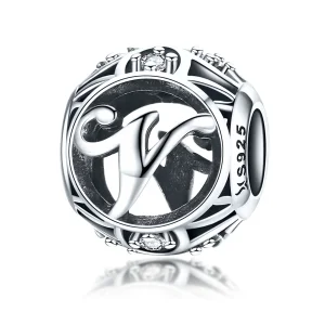 (imagine pentru) Breloc Pandora Style Letter-V - SCC738-V