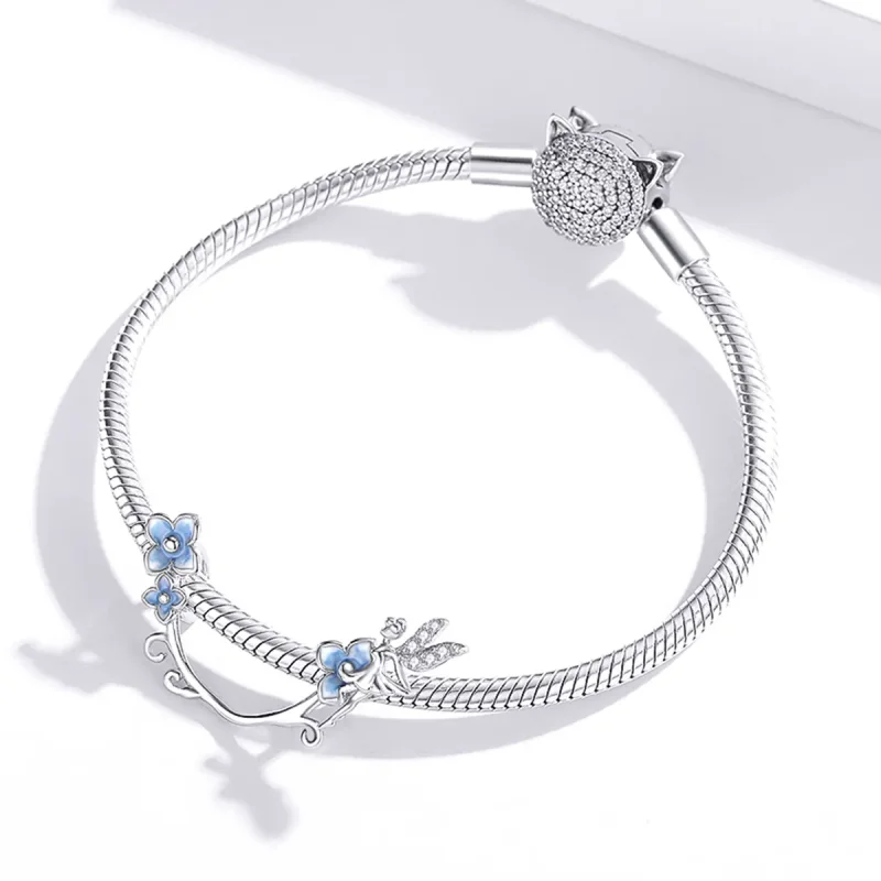 (imagine pentru) Breloc stil Pandora cu talisman Spiritul Florii - BSC391 - Vizualizare 3