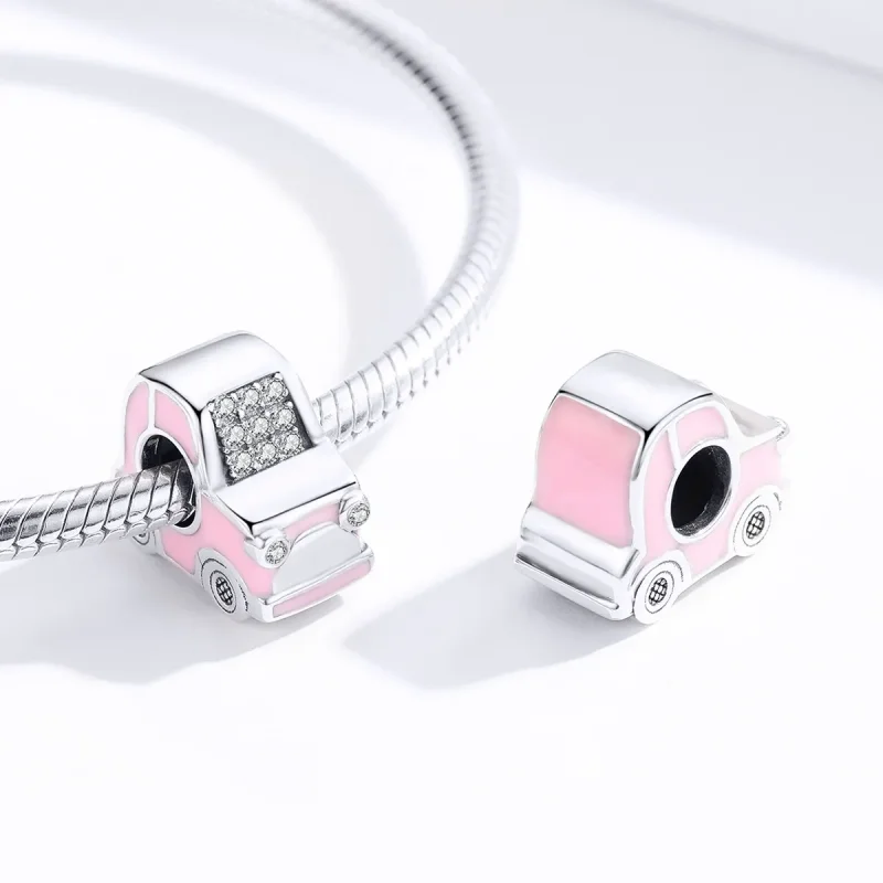 (imagine pentru) Charm auto roz în stil Pandora - SCC1380 - Vizualizare 2