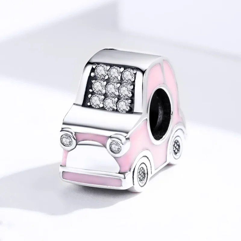 (imagine pentru) Charm auto roz în stil Pandora - SCC1380 - Vizualizare 3